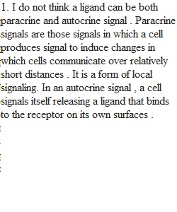 Cell Communication Discussion Question1